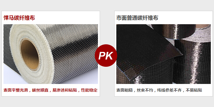碳纤维布对比