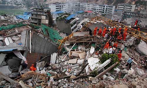 汶川地震、雅安地震