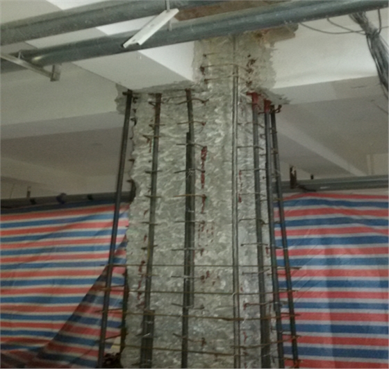柱加大截面植筋加固