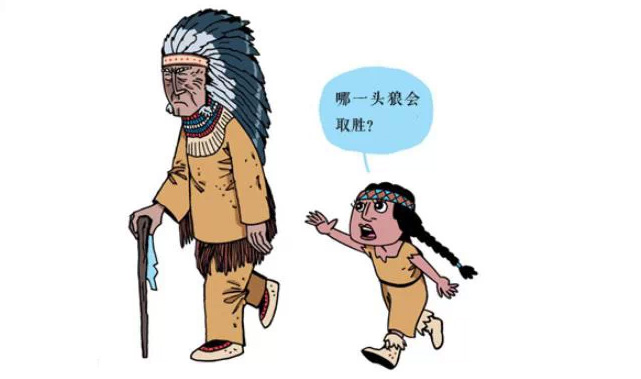 两只狼之间的激战