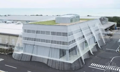 第一座使用碳纤维加固的抗震商务办公楼