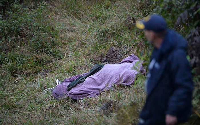 图为现场的一名遇难者