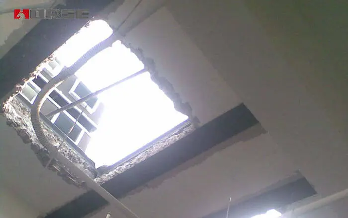 碳纤维布对现浇楼板开孔加固