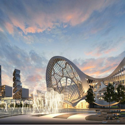 青岛500亿元世界级博览城奠基--效果图壮观