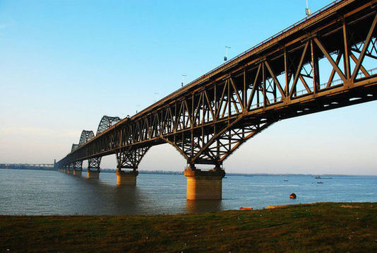 九江一桥加固改造施工动画，震撼视频