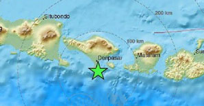 巴厘岛海域6.4级<font color="red">地震</font> 近期巴厘岛旅游注意了！